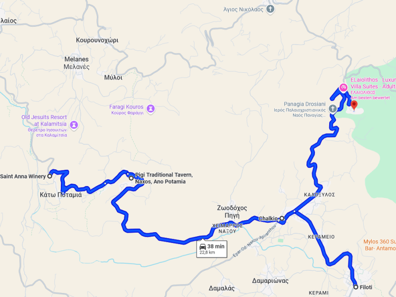 Naxos excursion ideas – interior part – Filoti, Chalkeio, Pano and Kato Potamia and Moni – no beach day!