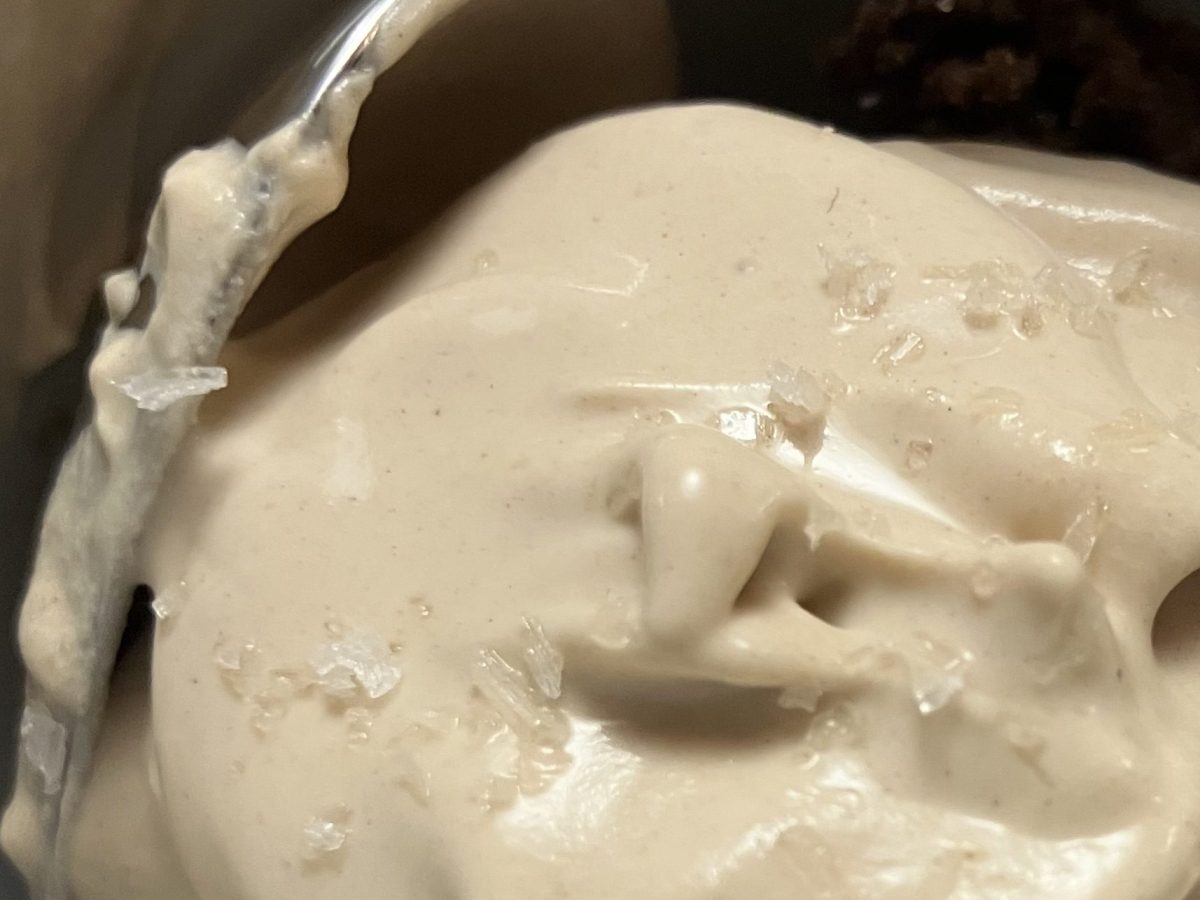 Coffee flavored whipped cream